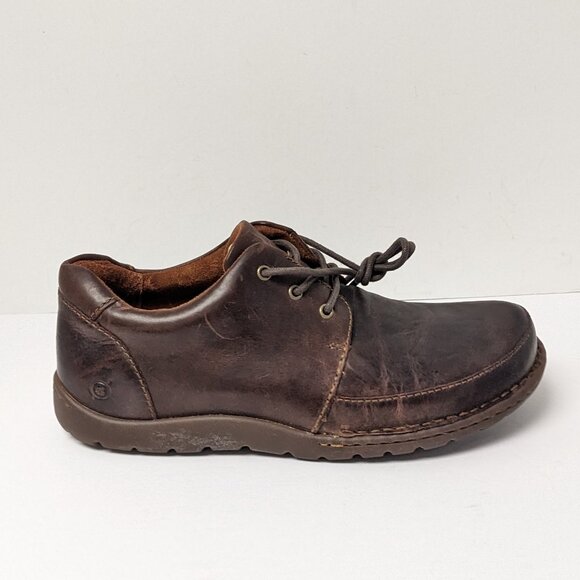 Born Nigel 3-Eye Oxford, Brown Leather, Men\'s 9.5 M main image 6